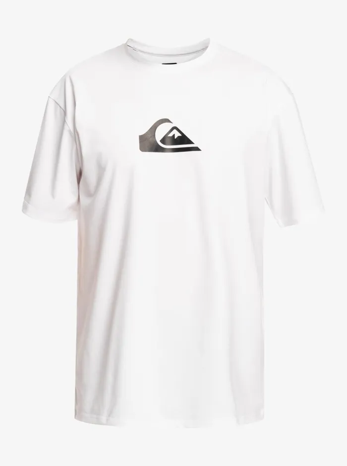 Rashguards Boys Quiksilver Boy039s 816 Solid Streak Short Sleeve Upf 50 Surf TShirt White Rashguards Boys Quiksilver Boy039s 816 Solid Streak Short Sleeve Upf 50 Surf TShirt White