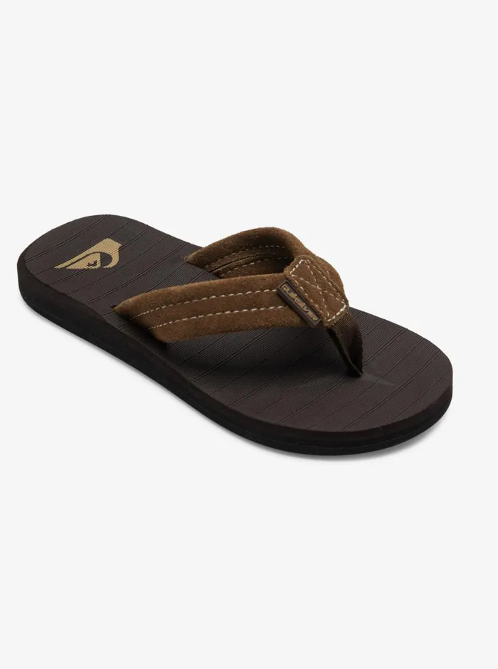 Sandals Boys Quiksilver Boy039s 816 Boy039s 816 Carver Suede Leather Sandals Demitasse 8211 Solid Sandals Boys Quiksilver Boy039s 816 Boy039s 816 Carver Suede Leather Sandals Demitasse 8211 Solid