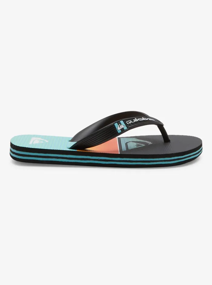 Sandals Boys Quiksilver Boy039s 816 Molokai FlipFlops Blackorangegreen Sandals Boys Quiksilver Boy039s 816 Molokai FlipFlops Blackorangegreen