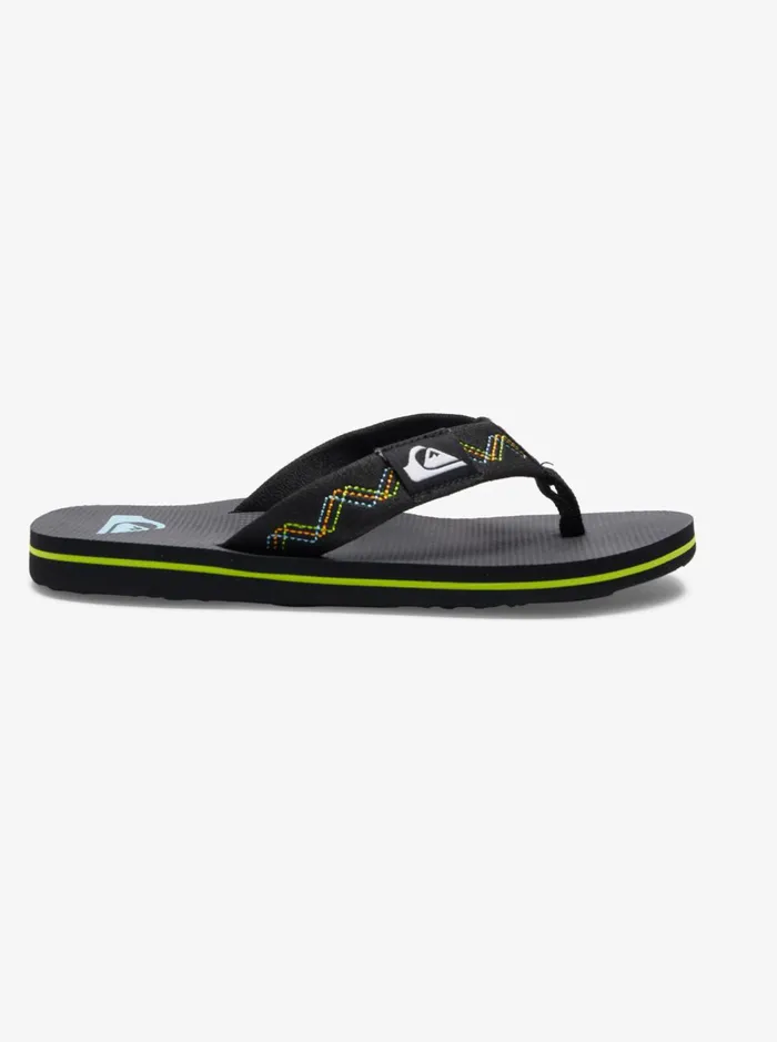 Sandals Boys Quiksilver Boy039s 816 Molokai Stitchy Sandals Blackblackgreen Sandals Boys Quiksilver Boy039s 816 Molokai Stitchy Sandals Blackblackgreen
