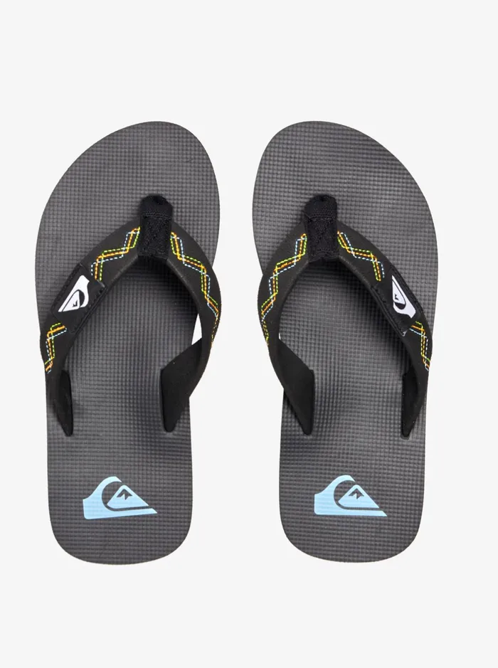 Sandals Boys Quiksilver Boy039s 816 Molokai Stitchy Sandals Blackblackgreen Sandals Boys Quiksilver Boy039s 816 Molokai Stitchy Sandals Blackblackgreen