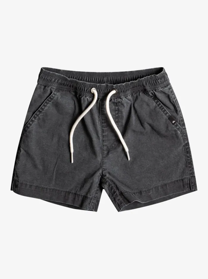 Shorts Boys Quiksilver Boy039s 27 Taxer Elastic Waist Shorts Black