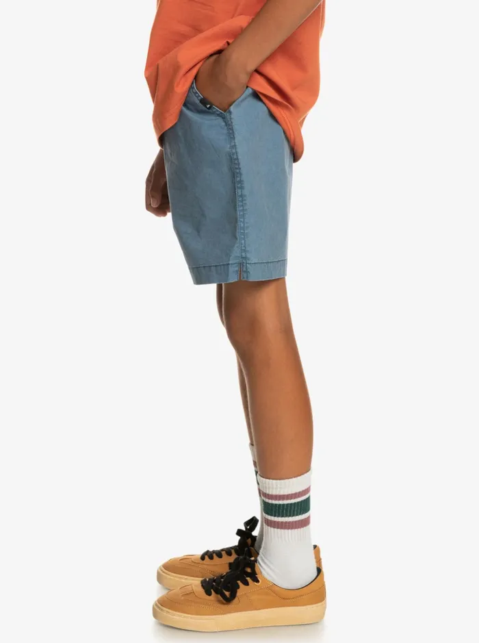 Shorts Boys Quiksilver Boy039s 816 Taxer 15034 Elastic Waist Shorts Bering Sea Shorts Boys Quiksilver Boy039s 816 Taxer 15034 Elastic Waist Shorts Bering Sea