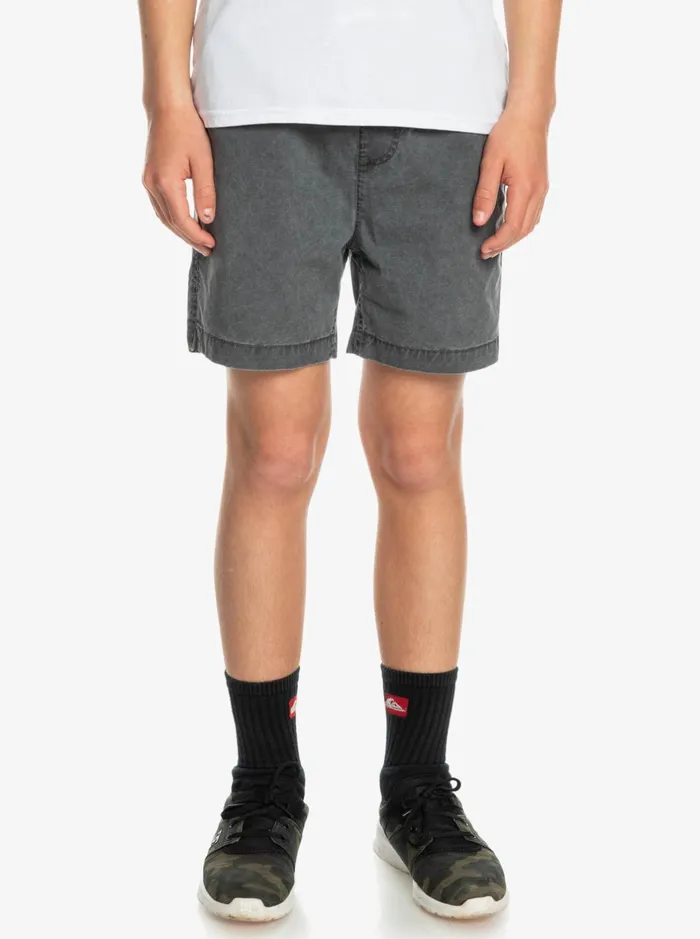 Shorts Boys Quiksilver Boy039s 816 Taxer 15034 Elastic Waist Shorts Black Shorts Boys Quiksilver Boy039s 816 Taxer 15034 Elastic Waist Shorts Black