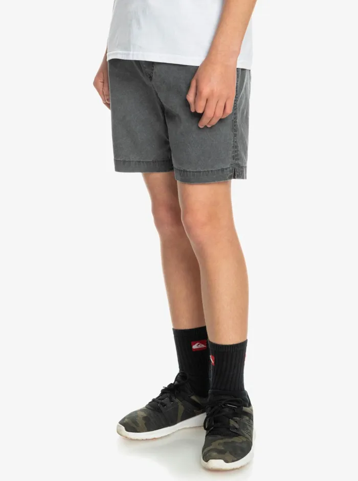 Shorts Boys Quiksilver Boy039s 816 Taxer 15034 Elastic Waist Shorts Black Shorts Boys Quiksilver Boy039s 816 Taxer 15034 Elastic Waist Shorts Black