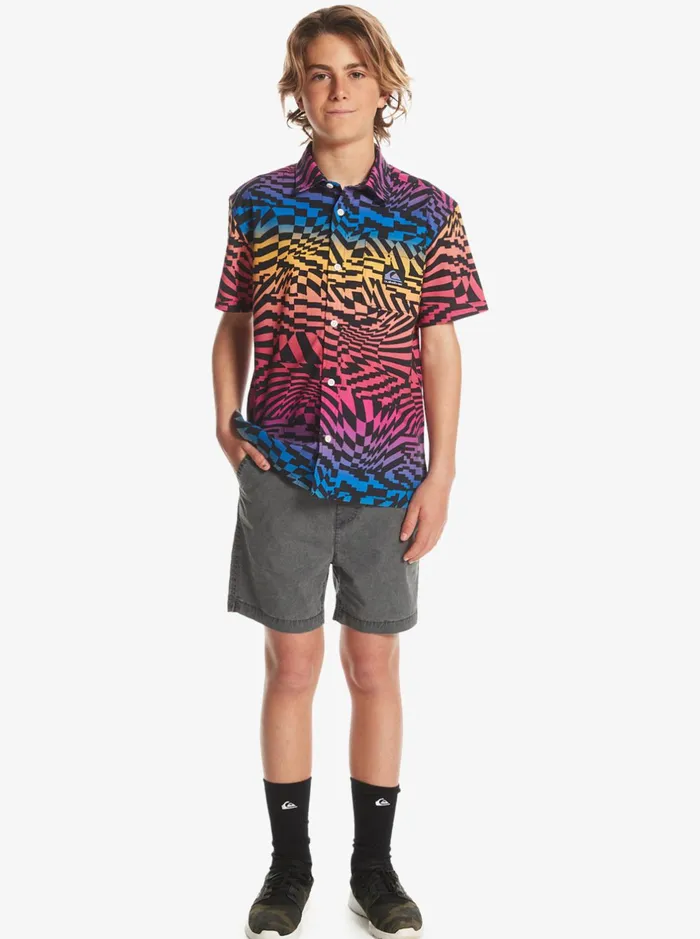 Shorts Boys Quiksilver Boy039s 816 Taxer 15034 Elastic Waist Shorts Black Shorts Boys Quiksilver Boy039s 816 Taxer 15034 Elastic Waist Shorts Black
