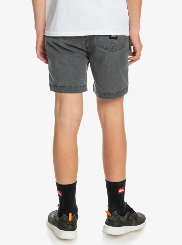 Shorts Boys Quiksilver Boy039s 816 Taxer 15034 Elastic Waist Shorts Black Shorts Boys Quiksilver Boy039s 816 Taxer 15034 Elastic Waist Shorts Black
