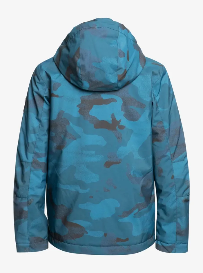 Snow Jackets Boys Quiksilver Boy039s 816 Mission Printed Technical Snow Jacket Spray Camo Majolica Blue Snow Jackets Boys Quiksilver Boy039s 816 Mission Printed Technical Snow Jacket Spray Camo Majolica Blue