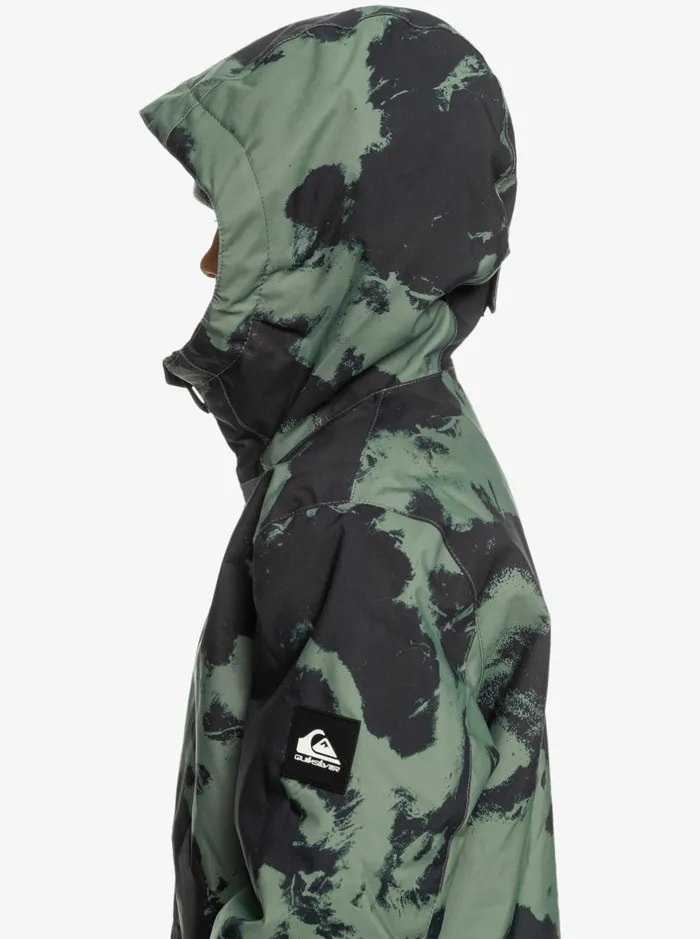Snow Jackets Boys Quiksilver Boy039s 816 Mission Printed Technical Snow Jacket Tye Dye Laurel Wreath Snow Jackets Boys Quiksilver Boy039s 816 Mission Printed Technical Snow Jacket Tye Dye Laurel Wreath