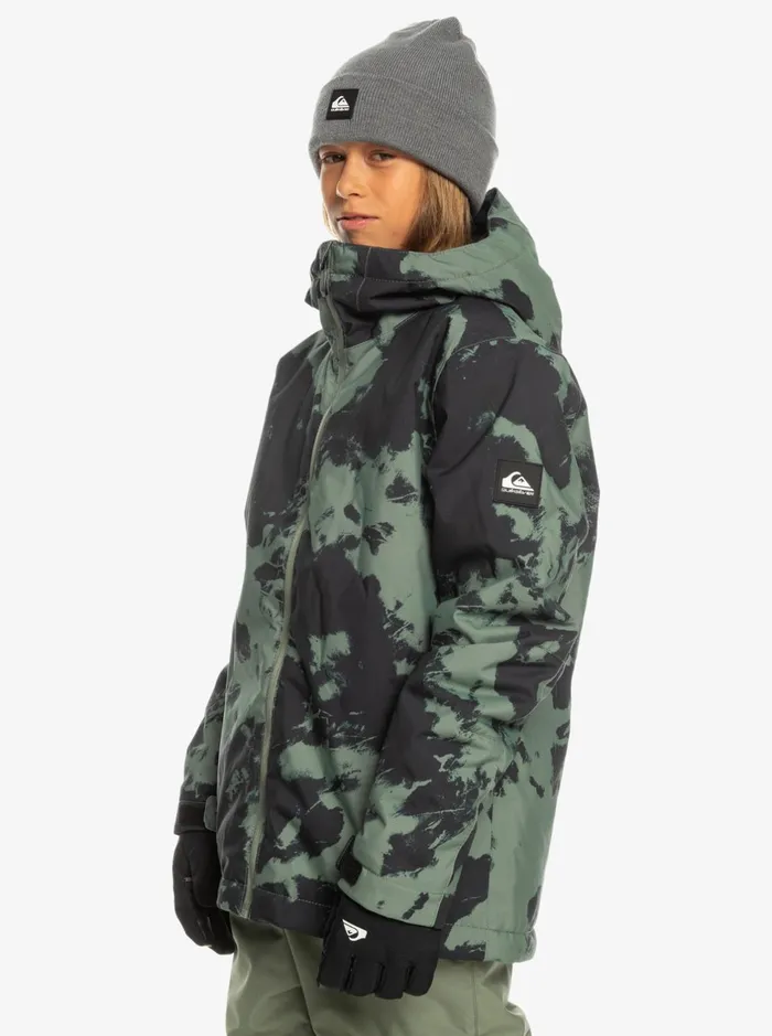 Snow Jackets Boys Quiksilver Boy039s 816 Mission Printed Technical Snow Jacket Tye Dye Laurel Wreath Snow Jackets Boys Quiksilver Boy039s 816 Mission Printed Technical Snow Jacket Tye Dye Laurel Wreath