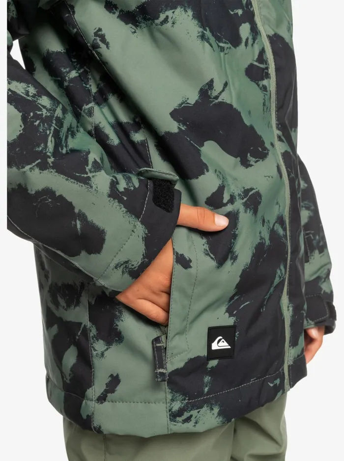 Snow Jackets Boys Quiksilver Boy039s 816 Mission Printed Technical Snow Jacket Tye Dye Laurel Wreath Snow Jackets Boys Quiksilver Boy039s 816 Mission Printed Technical Snow Jacket Tye Dye Laurel Wreath
