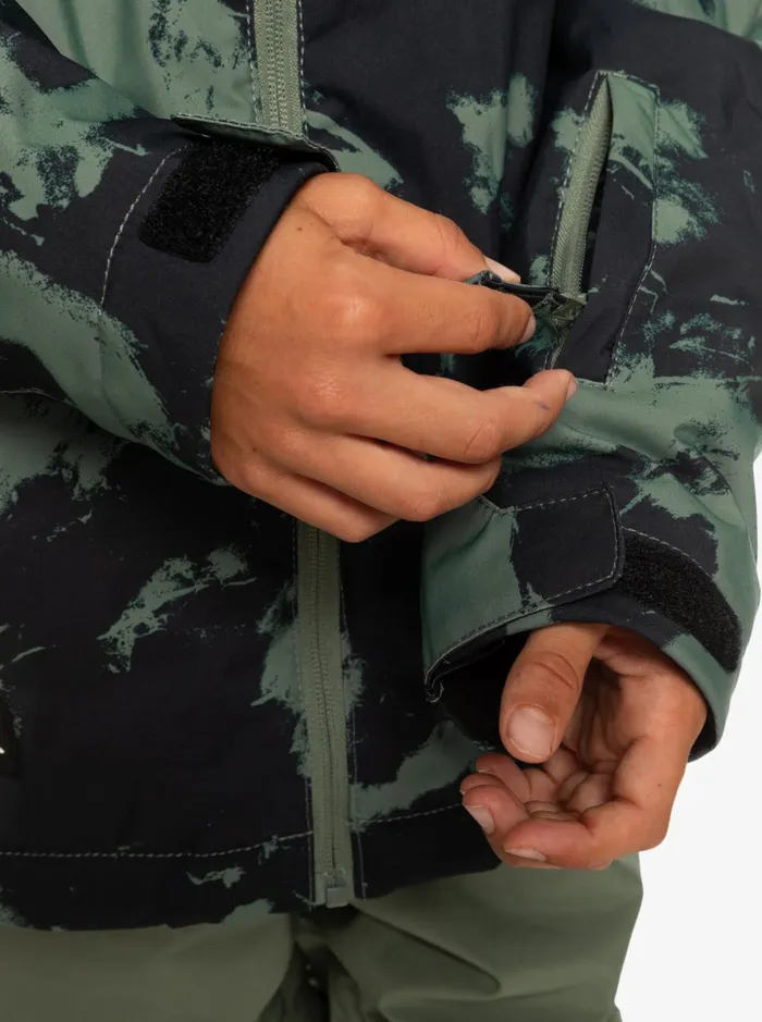 Snow Jackets Boys Quiksilver Boy039s 816 Mission Printed Technical Snow Jacket Tye Dye Laurel Wreath Snow Jackets Boys Quiksilver Boy039s 816 Mission Printed Technical Snow Jacket Tye Dye Laurel Wreath