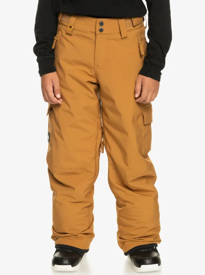 Snow Pants Boys Quiksilver Boy039s 816 Porter Snow Pants Bone Brown