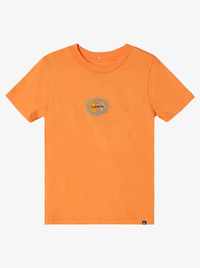 Tees Boys Quiksilver Boy039s 816 Anything Goes Kt0 TShirt Celosia Orange