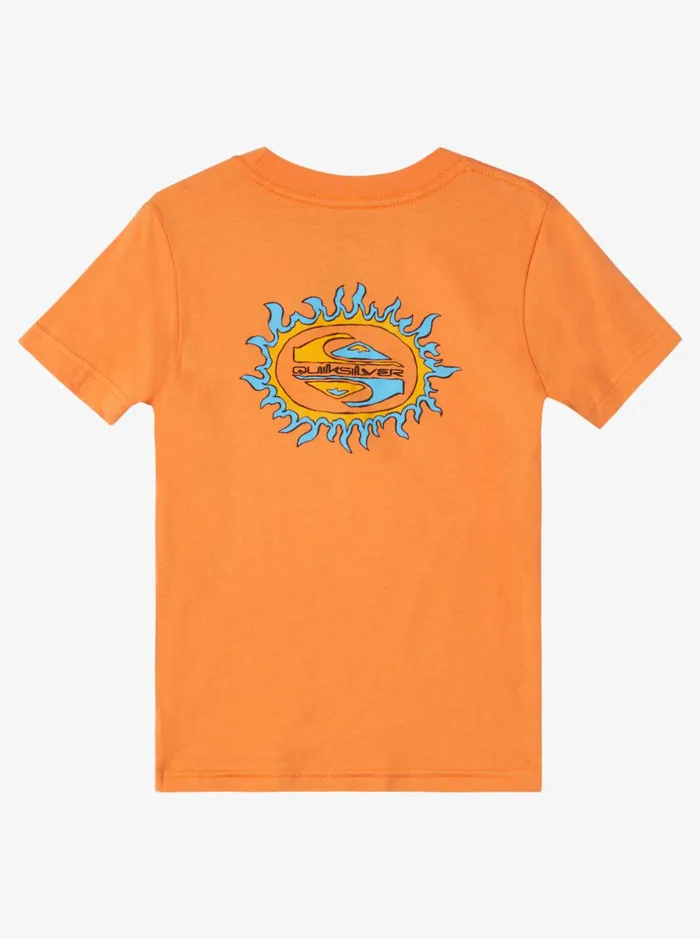 Tees Boys Quiksilver Boy039s 816 Anything Goes Kt0 TShirt Celosia Orange