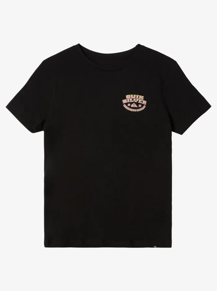 Tees Boys Quiksilver Boy039s 816 Backside Snap Bt0 TShirt Black