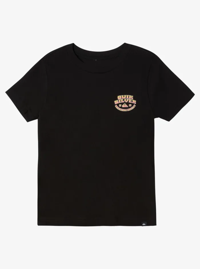 Tees Boys Quiksilver Boy039s 816 Backside Snap Kt0 TShirt Black