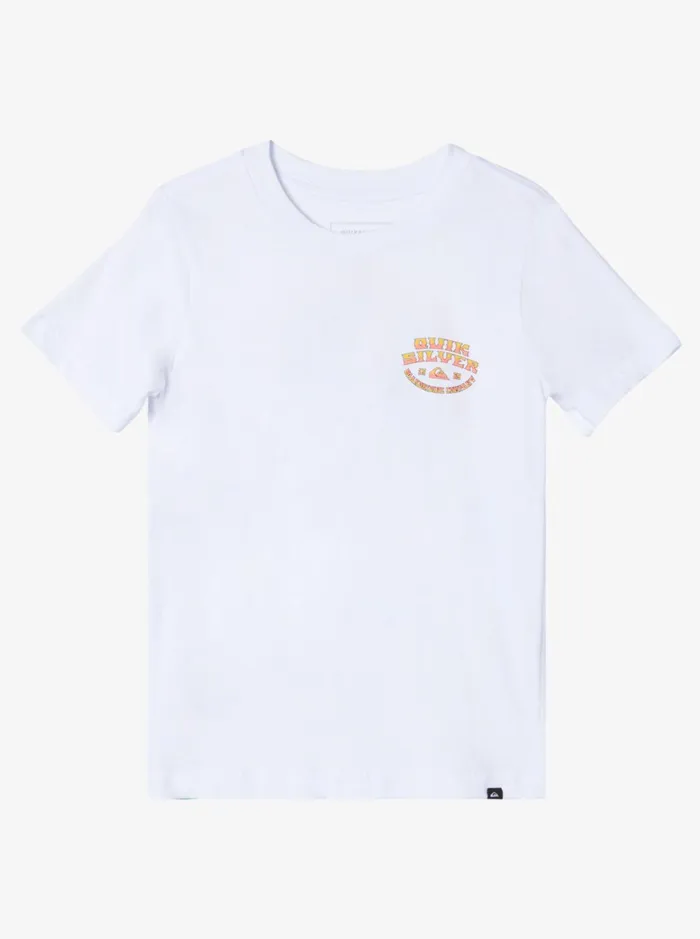 Tees Boys Quiksilver Boy039s 816 Backside Snap Kt0 TShirt White