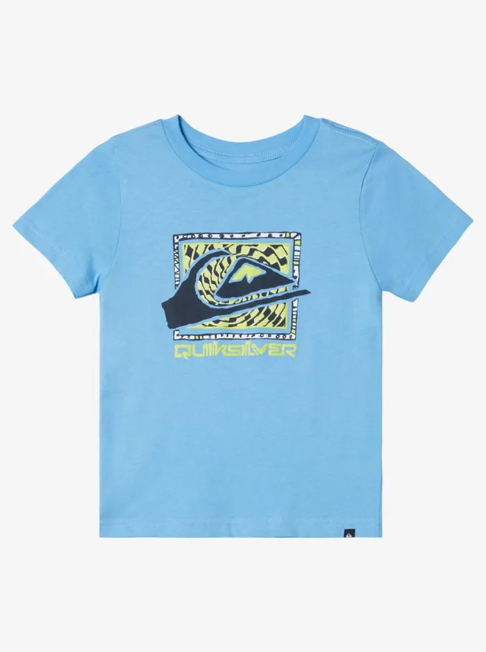 Tees Boys Quiksilver Boy039s 816 Big Action Kt0 TShirt Azure Blue