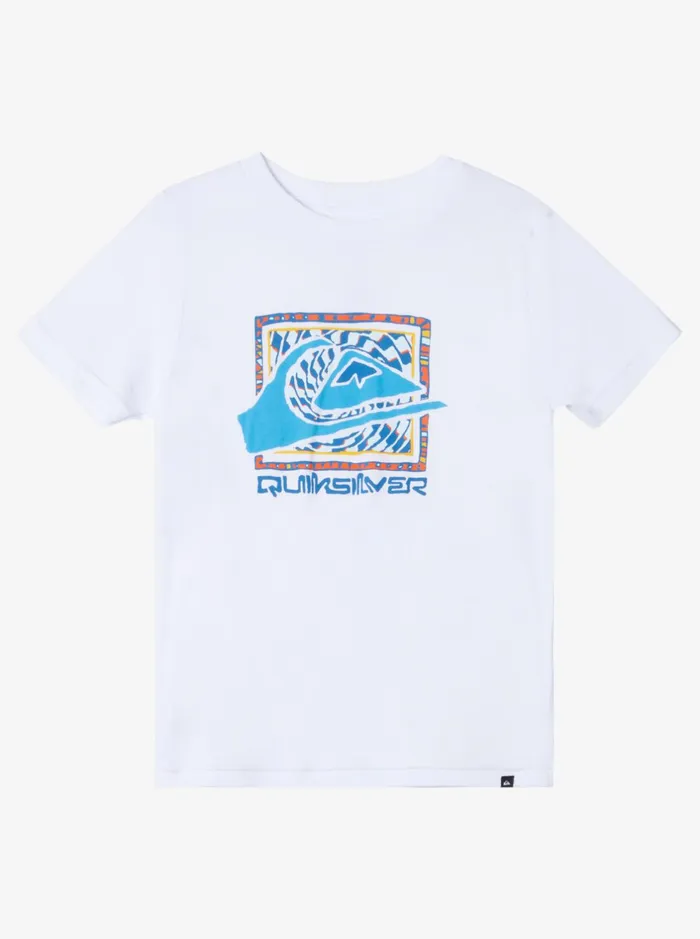 Tees Boys Quiksilver Boy039s 816 Big Action Kt0 TShirt White