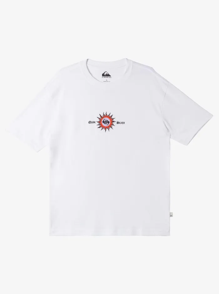 Tees Boys Quiksilver Boy039s 816 Burn Out TShirt White