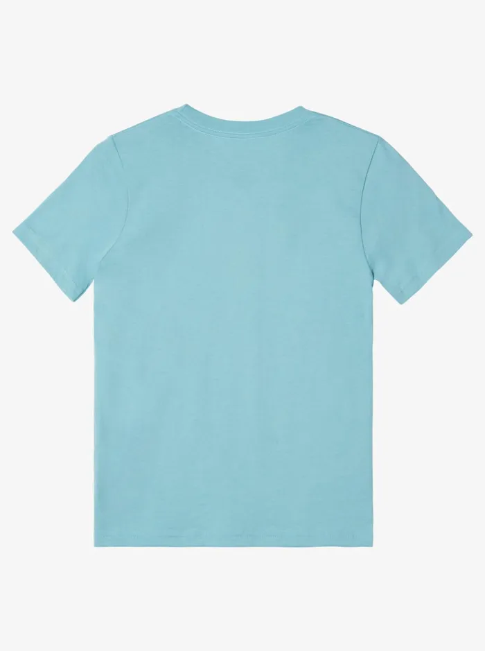 Tees Boys Quiksilver Boy039s 816 Comp Logo TShirt Reef Waters Tees Boys Quiksilver Boy039s 816 Comp Logo TShirt Reef Waters