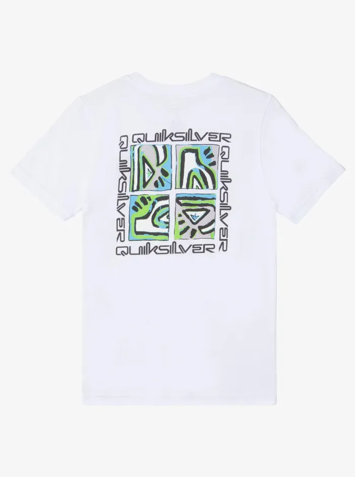 Tees Boys Quiksilver Boy039s 816 Free Zone Bt0 TShirt White Tees Boys Quiksilver Boy039s 816 Free Zone Bt0 TShirt White