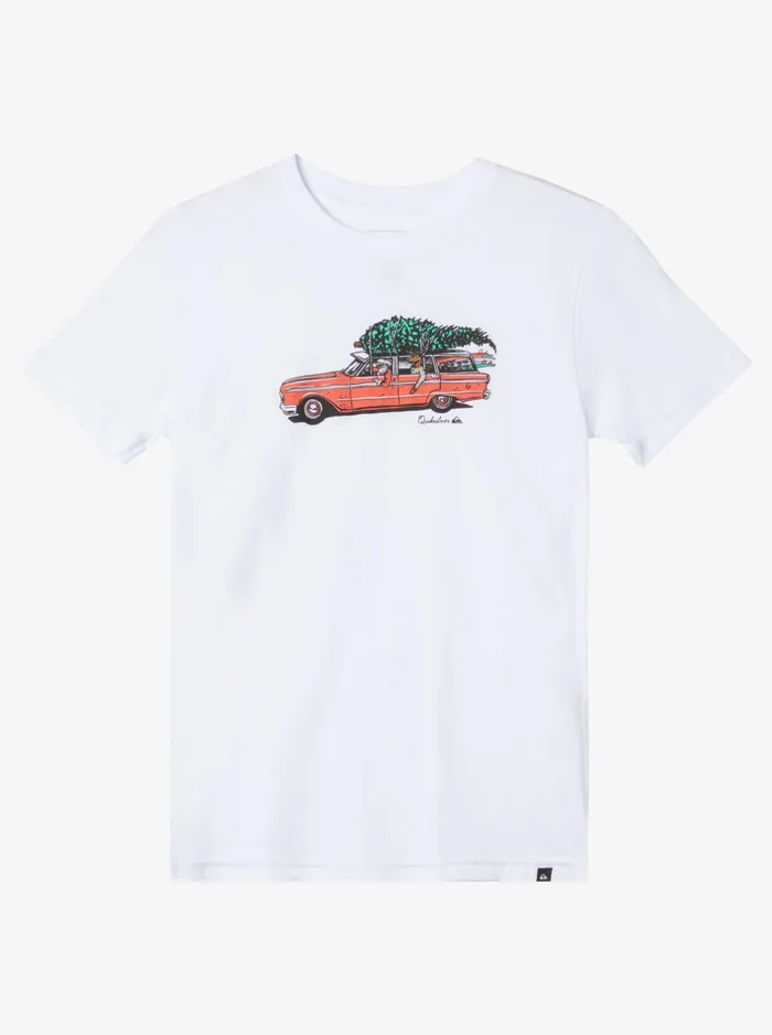 Tees Boys Quiksilver Boy039s 816 Holidaaayz Bt0 TShirt White