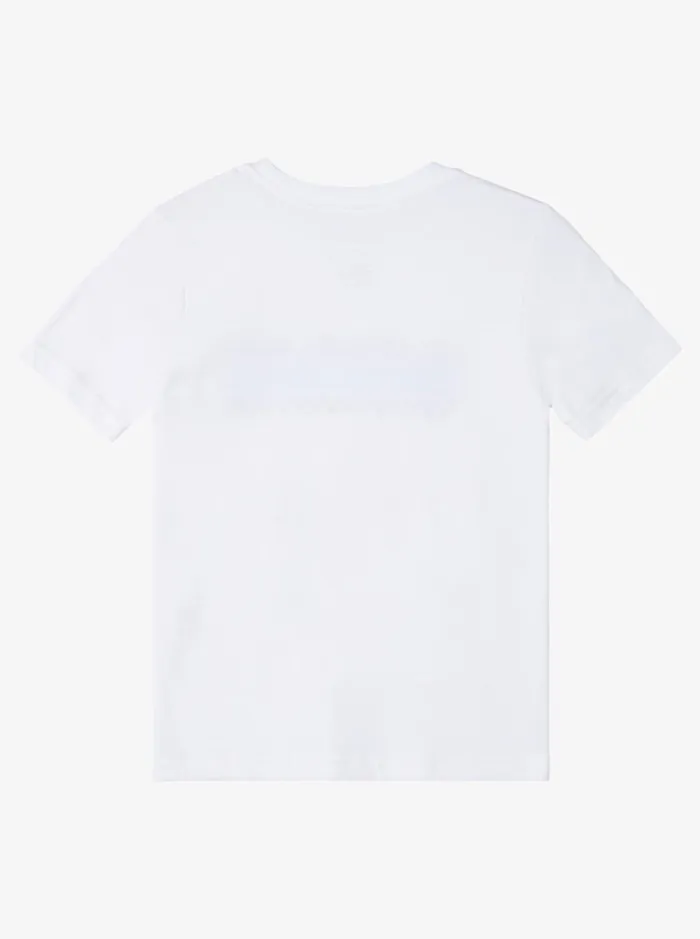 Tees Boys Quiksilver Boy039s 816 Omni Check Turn TShirt White Tees Boys Quiksilver Boy039s 816 Omni Check Turn TShirt White