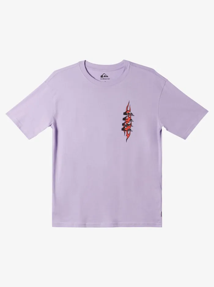 Tees Boys Quiksilver Boy039s 816 Radical Times TShirt Purple Rose