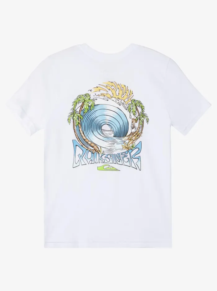 Tees Boys Quiksilver Boy039s 816 Spin Cycle Bt0 TShirt White Tees Boys Quiksilver Boy039s 816 Spin Cycle Bt0 TShirt White