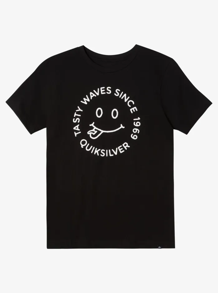 Tees Boys Quiksilver Boy039s 816 Tasty Waves Bt0 TShirt Black