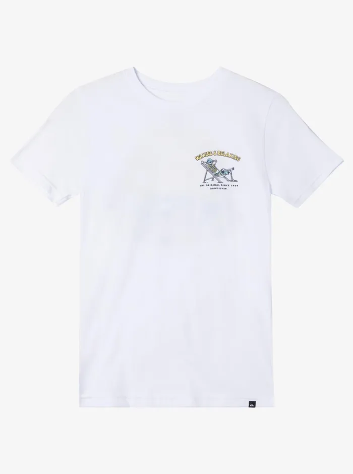 Tees Boys Quiksilver Boy039s 816 Wax And Relax Bt0 TShirt White