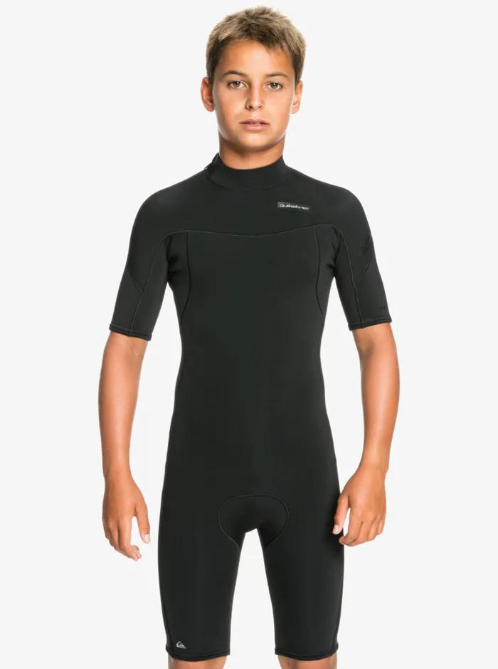 Wetsuits Boys Quiksilver Boy039s 816 22mm Sessions SSl Springsuit Black