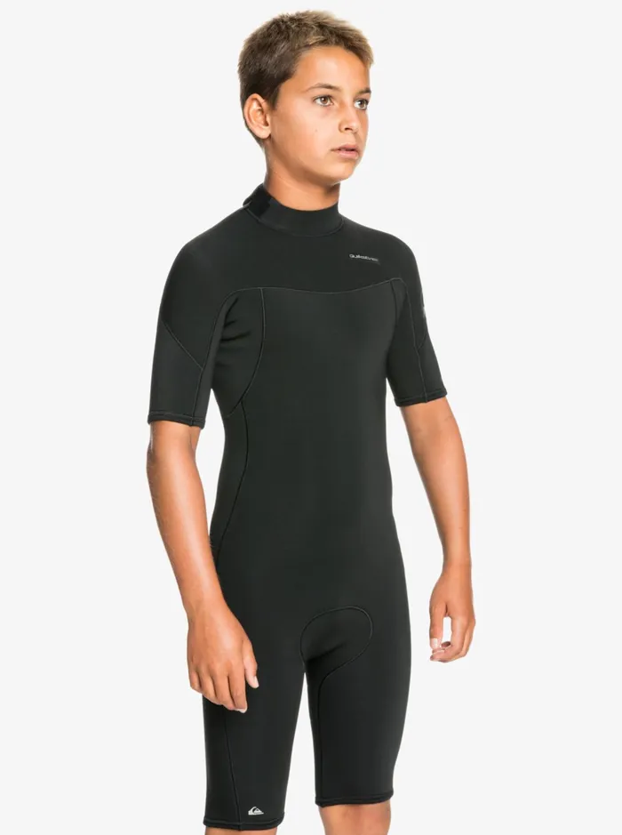 Wetsuits Boys Quiksilver Boy039s 816 22mm Sessions SSl Springsuit Black Wetsuits Boys Quiksilver Boy039s 816 22mm Sessions SSl Springsuit Black