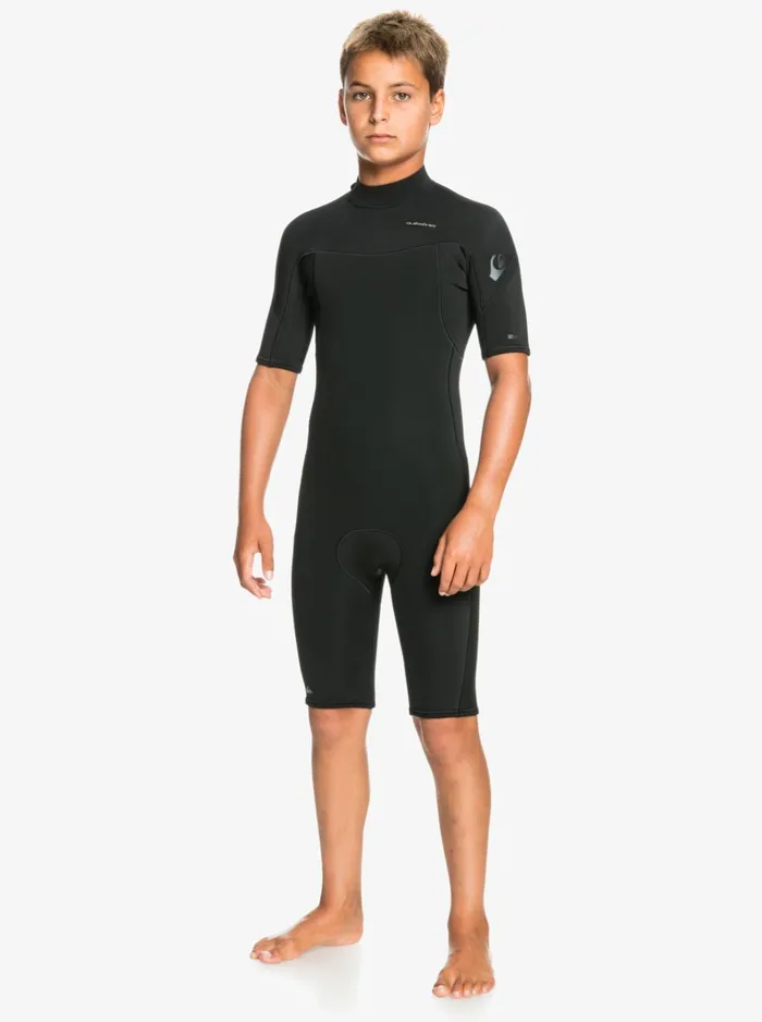 Wetsuits Boys Quiksilver Boy039s 816 22mm Sessions SSl Springsuit Black Wetsuits Boys Quiksilver Boy039s 816 22mm Sessions SSl Springsuit Black