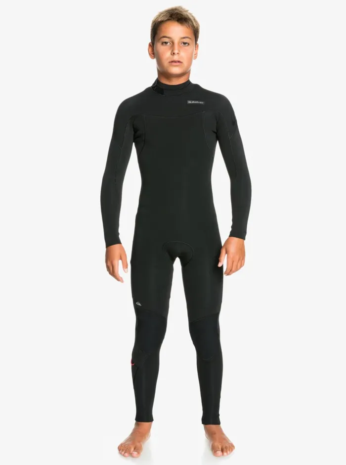 Wetsuits Boys Quiksilver Boy039s 816 32mm Sessions LSl Fullsuit Black