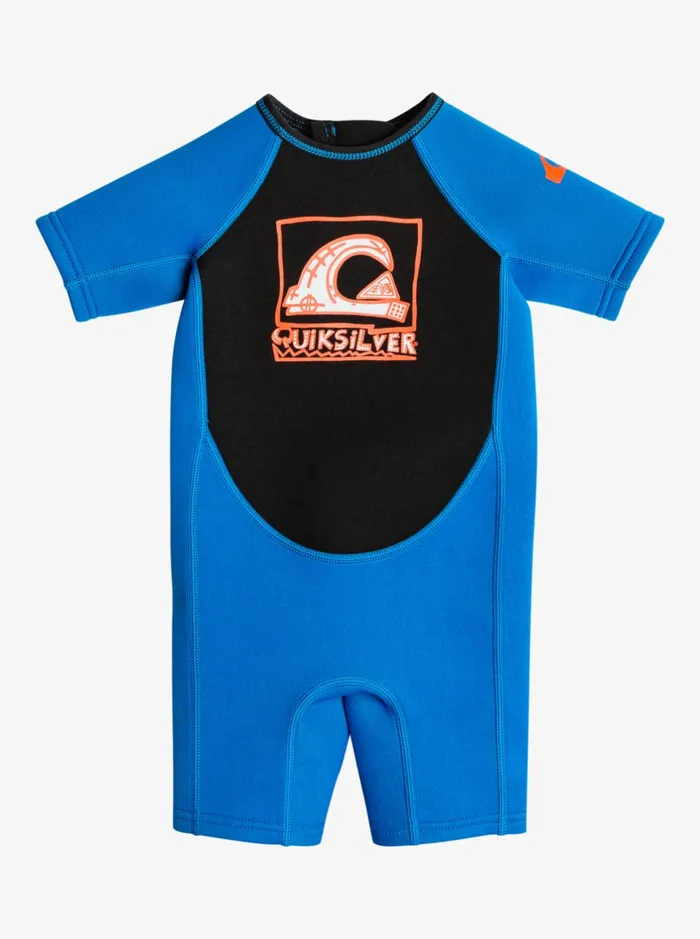 Wetsuits Boys Quiksilver Toddler039s 15mm BackZip Springsuit Blacksquale Blue Wetsuits Boys Quiksilver Toddler039s 15mm BackZip Springsuit Blacksquale Blue