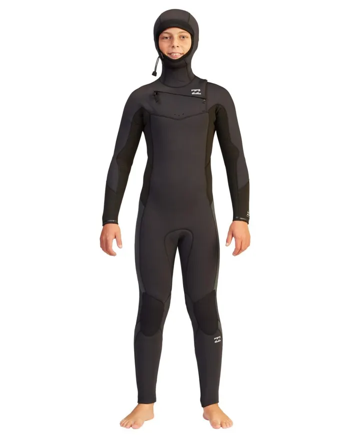 Billabong 54 Boys039 Absolute Hooded Wetsuit Black Rock Kids Boys039 Wetsuits Billabong 54 Boys039 Absolute Hooded Wetsuit Black Rock Kids Boys039 Wetsuits