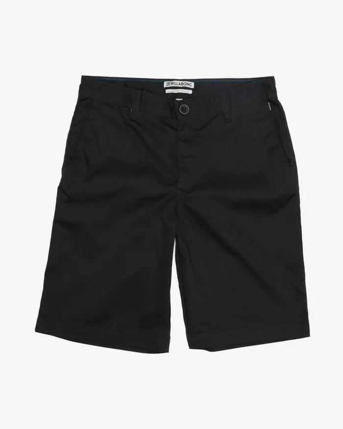 Billabong BBG Chino Shorts Black Kids Boys039 Shorts