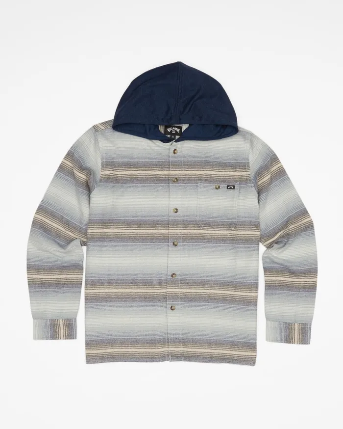 Billabong Boy039s 04027041 Baja Hooded Flannel Shirt Blue Haze Kids Toddlers and Boys 27 Yrs Billabong Boy039s 04027041 Baja Hooded Flannel Shirt Blue Haze Kids Toddlers and Boys 27 Yrs