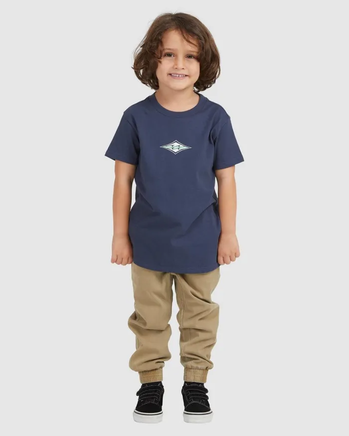 Billabong Boy039s 04027041 Groms Diamond Wave Short Sleeve TShirt Denim Kids Boys039 Tees Billabong Boy039s 04027041 Groms Diamond Wave Short Sleeve TShirt Denim Kids Boys039 Tees