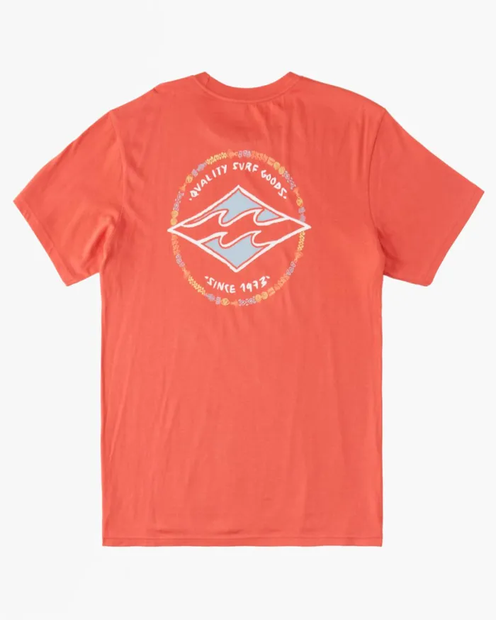 Billabong Boy039s 04027041 Rotor Diamond TShirt Dark Coral Kids Boys039 Tees Billabong Boy039s 04027041 Rotor Diamond TShirt Dark Coral Kids Boys039 Tees