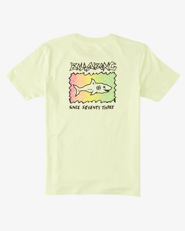Billabong Boy039s 04027041 Sharky TShirt Light Green Kids Boys039 Tees