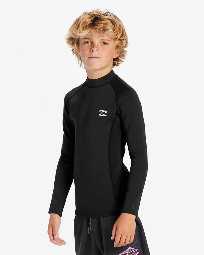 Billabong Boy039s 11mm Absolute Wetsuit Jacket Black Kids Boys039 Wetsuits