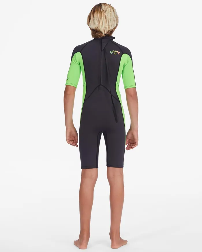 Billabong Boy039s 22mm Absolute Short Sleeve Back Zip Springsuit Neon Green Kids Boys039 Wetsuits Billabong Boy039s 22mm Absolute Short Sleeve Back Zip Springsuit Neon Green Kids Boys039 Wetsuits