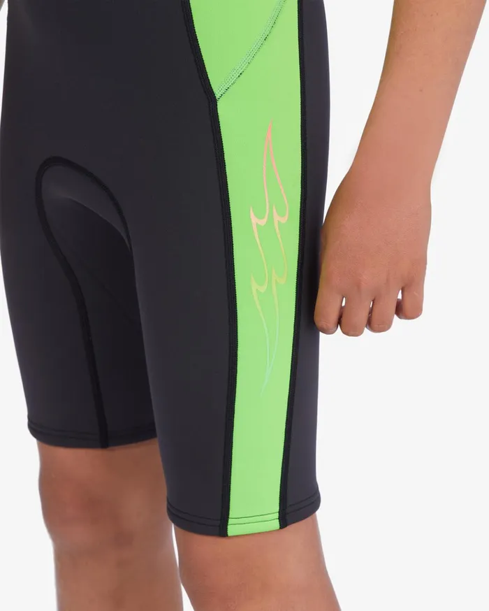 Billabong Boy039s 22mm Absolute Short Sleeve Back Zip Springsuit Neon Green Kids Boys039 Wetsuits Billabong Boy039s 22mm Absolute Short Sleeve Back Zip Springsuit Neon Green Kids Boys039 Wetsuits