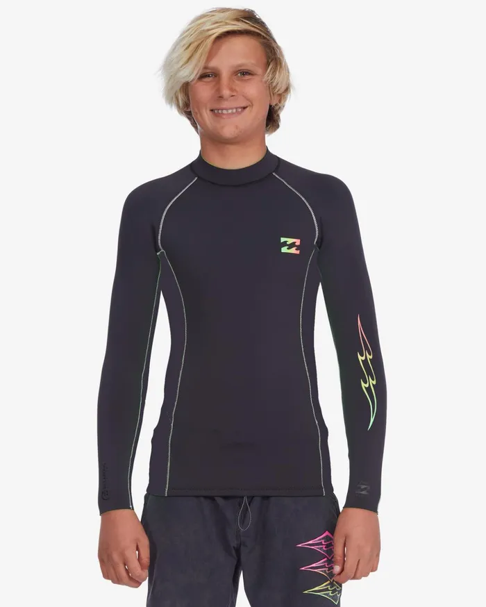 Billabong Boy039s 22mm Interchange Wetsuit Jacket Neon Green Kids Boys039 Wetsuits Billabong Boy039s 22mm Interchange Wetsuit Jacket Neon Green Kids Boys039 Wetsuits