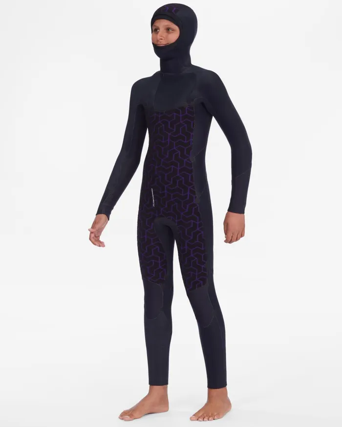 Billabong Boy039s 54 Absolute Chest Zip Hooded Wetsuit Military Kids Boys039 Wetsuits Billabong Boy039s 54 Absolute Chest Zip Hooded Wetsuit Military Kids Boys039 Wetsuits