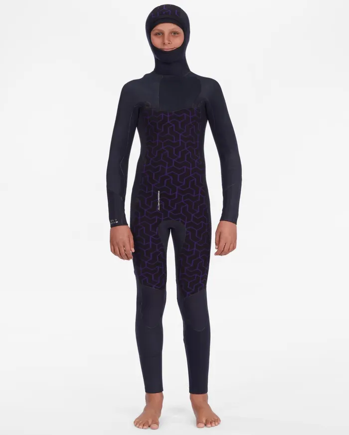 Billabong Boy039s 54 Absolute Chest Zip Hooded Wetsuit Military Kids Boys039 Wetsuits Billabong Boy039s 54 Absolute Chest Zip Hooded Wetsuit Military Kids Boys039 Wetsuits